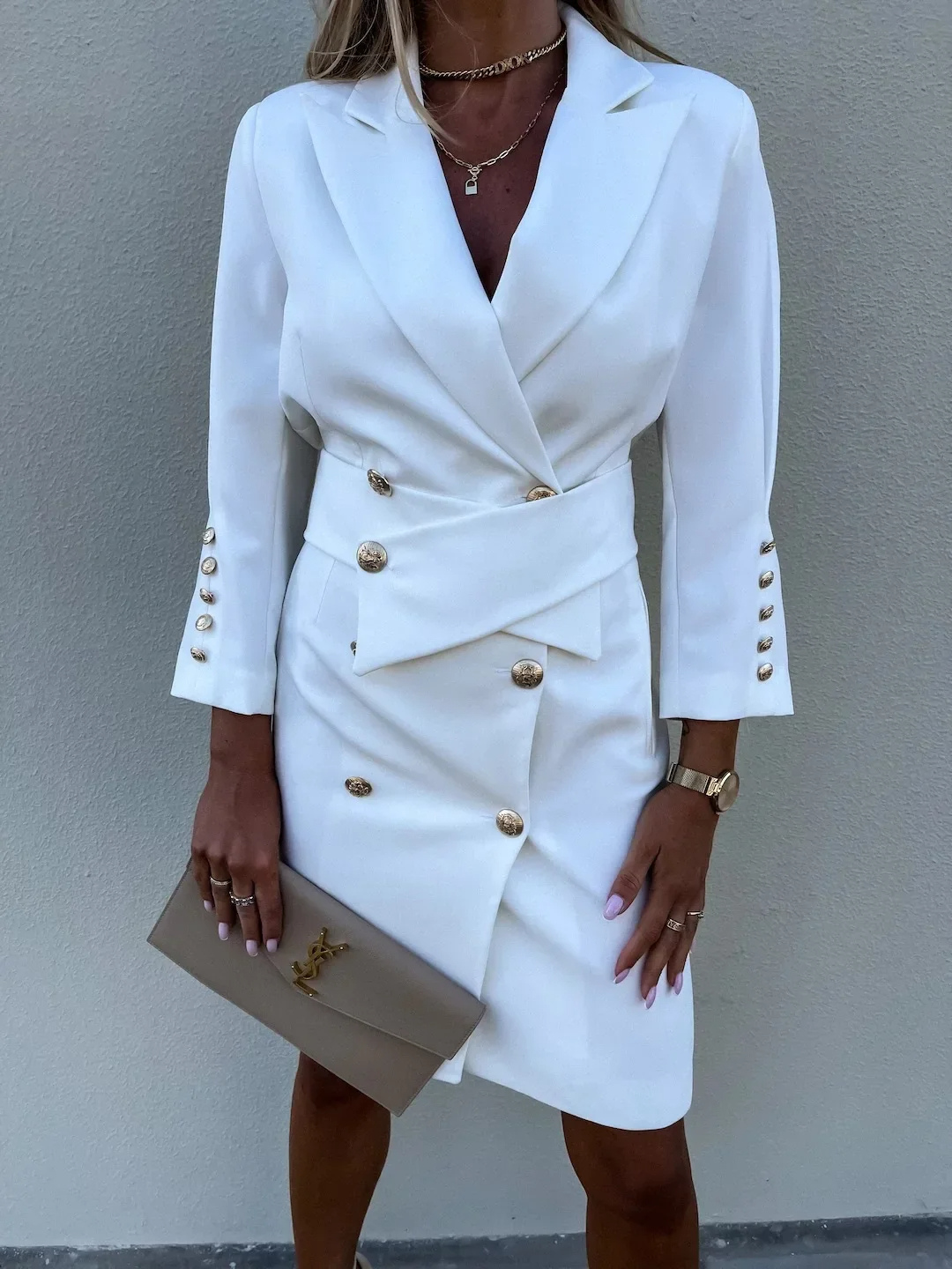 Witte blazer jurk sale